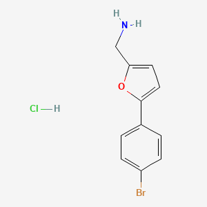 [5-(4-Bromophenyl)furan-2-yl]methanamine hydrochloride
