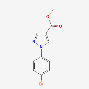 molecular formula C11H9BrN2O2 B13409269 Methyl 1-(4-bromophenyl)-1h-pyrazole-4-carboxylate 