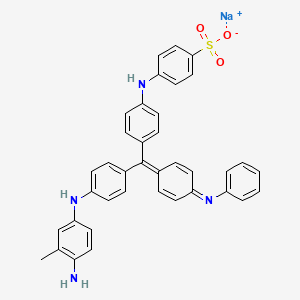 molecular formula C38H31N4NaO3S B13409343 alkali blue 4B (C.I. 42750) 