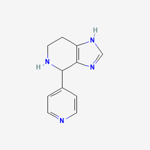 molecular formula C11H12N4 B1340937 4-(吡啶-4-基)-4,5,6,7-四氢-3H-咪唑并[4,5-c]吡啶 CAS No. 7271-08-1