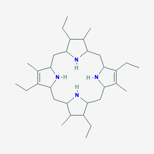 molecular formula C32H56N4 B13409527 2,7,12,17-Tetraethyl-3,8,13,18-tetramethyl-1,2,3,4,5,6,9,10,11,12,13,14,15,16,19,20,21,22,23,24-icosahydroporphyrin 