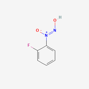 molecular formula C6H5FN2O2 B13409906 Benzenamine, 2-fluoro-N-hydroxy-N-nitroso- 