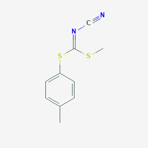 molecular formula C10H10N2S2 B134101 Methyl (4-methylphenyl)cyanocarbonimidodithioate CAS No. 152381-94-7