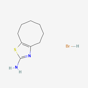 molecular formula C9H15BrN2S B1341018 4,5,6,7,8,9-Hexahydrocycloocta[D][1,3]thiazol-2-amine hydrobromide CAS No. 1049753-61-8