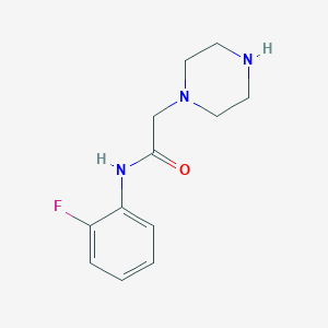 N-(2-fluorophenyl)-2-piperazin-1-ylacetamide