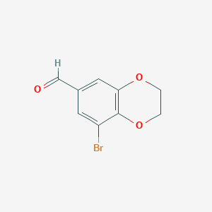 8-Bromo-2,3-dihydro-1,4-benzodioxine-6-carbaldehyde