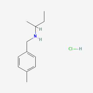 molecular formula C12H20ClN B1341066 N-(4-Methylbenzyl)-2-butanamine hydrochloride CAS No. 1049678-12-7
