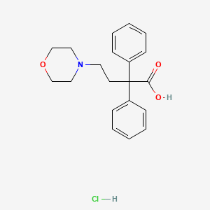 molecular formula C20H24ClNO3 B13410696 a,a-Diphenyl-4-morpholinebutyric Acid Hydrochloride 