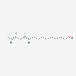 molecular formula C₁₄H₂₆O B134107 9,12-十四碳二烯-1-醇，(Z,E)- CAS No. 51937-00-9