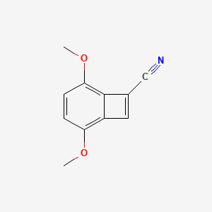 molecular formula C11H9NO2 B13410736 1-Cyano-3,6-dimethoxy-benzocyclobutene CAS No. 912342-26-8