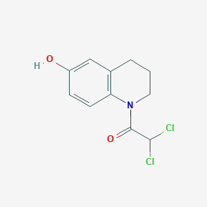 molecular formula C11H11Cl2NO2 B134108 1-(Dichloroacetyl)-1,2,3,4-tetrahydroquinolin-6-ol CAS No. 62265-67-2
