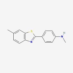 molecular formula C15H14N2S B13410837 Methyl-[4-(6-methyl-benzothiazol-2-yl)-phenyl]-amine 