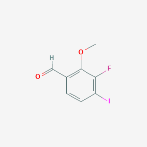 molecular formula C8H6FIO2 B13410893 3-Fluoro-4-iodo-2-methoxybenzaldehyde 
