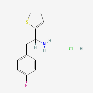 molecular formula C12H13ClFNS B13410990 alpha-(p-Fluorobenzyl)-2-thenylamine hydrochloride CAS No. 80154-80-9