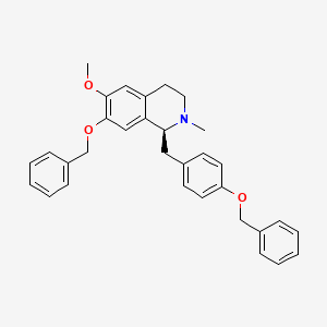 molecular formula C32H33NO3 B13410997 Dibenzyloxy (+)-S-N-Methylcoclaurine 