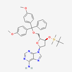 molecular formula C37H45N5O5Si B13411029 TBDMS(-3)[DMT(-5)]2-deoxy-D-eryPenf(b)-adenin-9-yl 