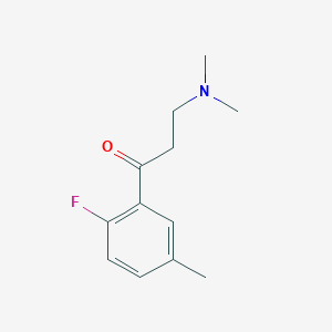 molecular formula C12H16FNO B13411089 3-(Dimethylamino)-1-(2-fluoro-5-methylphenyl)-1-propanone 