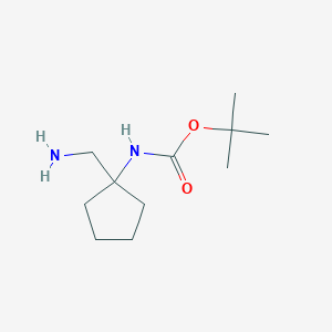 molecular formula C11H22N2O2 B1341110 (1-Aminomethyl-cyclopentyl)-carbamic acid tert-butyl ester CAS No. 889949-09-1