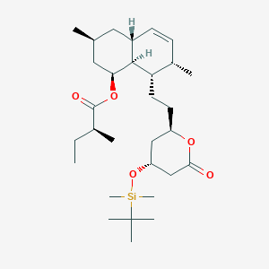molecular formula C30H52O5Si B13411100 tert-Butyldimethylsilyl Ether 4a,5-Dihydro Lovastatin 