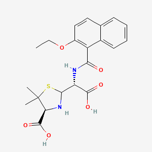 molecular formula C21H24N2O6S B13411150 Nafcillin Penilloic Acid (Mixture of Diastereomers) 
