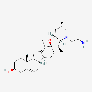 molecular formula C29H46N2O2 B13411163 N-(2-Aminoethyl) Cyclopamine 