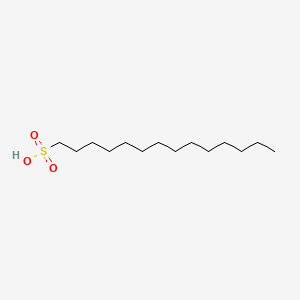 molecular formula C14H30O3S B13411180 1-Tetradecanesulfonic acid CAS No. 7314-37-6