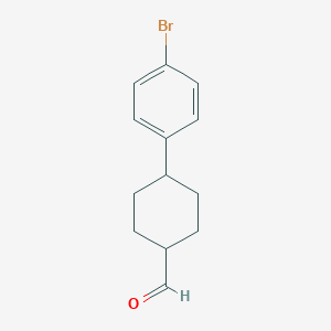 molecular formula C13H15BrO B134112 4-(4-Bromophenyl)-cyclohexanecarboxaldehyde CAS No. 140922-86-7