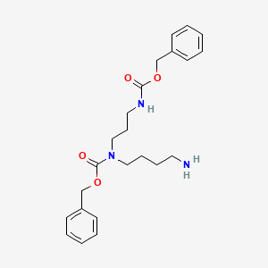 molecular formula C23H31N3O4 B13411210 N',N4-Bis(benzyloxycarbonyl)spermidine 
