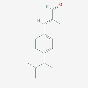 molecular formula C15H20O B13411217 3-[4-(1,2-Dimethylpropyl)phenyl]-2-methyl-2-propenal 