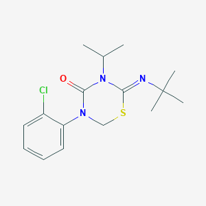 molecular formula C16H22ClN3OS B13411249 2-tert-Butylimino-5-(2-chloro-phenyl)-3-isopropyl-[1,3,5]thiadiazinan-4-one 