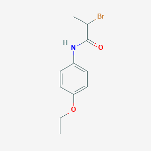 molecular formula C11H14BrNO2 B1341126 2-bromo-N-(4-ethoxyphenyl)propanamide CAS No. 109098-43-3