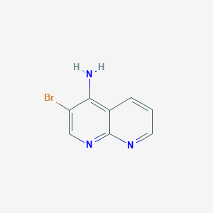 molecular formula C8H6BrN3 B13411285 3-Bromo-1,8-naphthyridin-4-amine 