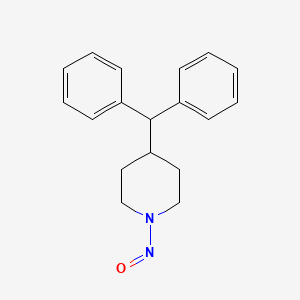 molecular formula C18H20N2O B13411297 4-(Diphenylmethyl)-1-nitrosopiperidine 