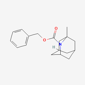 molecular formula C18H23NO2 B13411350 Benzyl 1-methyl-2-azaadamantane-2-carboxylate 