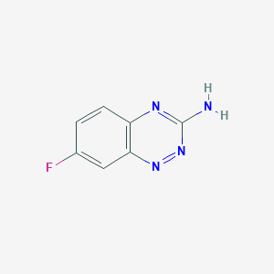 molecular formula C7H5FN4 B13411369 7-Fluoro-1,2,4-benzotriazin-3-amine CAS No. 74916-44-2