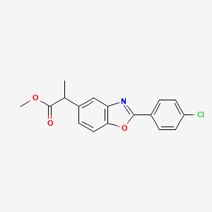 molecular formula C17H14ClNO3 B13411497 Benoxaprofen Methyl Ester 