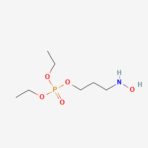 molecular formula C7H18NO5P B13411534 Diethyl[3-(hydroxyamino)propyl]phosphonate 