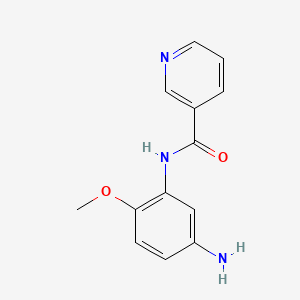 molecular formula C13H13N3O2 B1341163 N-(5-Amino-2-methoxyphenyl)nicotinamide CAS No. 926204-28-6