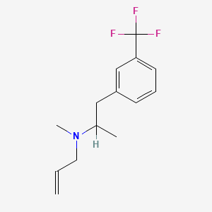 molecular formula C14H18F3N B13411766 N-Allyl-alpha,N-dimethyl-m-trifluoromethylphenethylamine CAS No. 74051-02-8