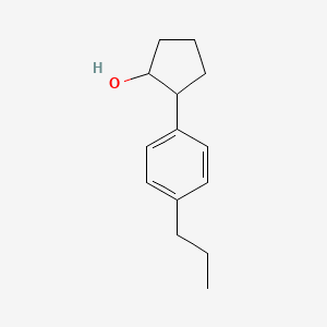 molecular formula C14H20O B13411806 trans-2-(4-n-Propylphenyl)cyclopentanol 