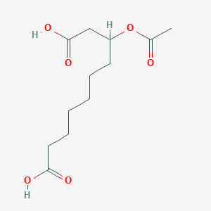 molecular formula C12H20O6 B13411812 3-(Acetyloxy)decanedioic Acid 