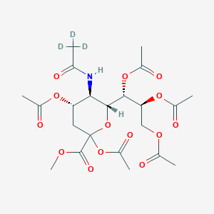 molecular formula C22H31NO14 B13411890 N-Acetylneuraminic Acid Methyl Ester 2,4,7,8,9-Pentaacetate-d3 