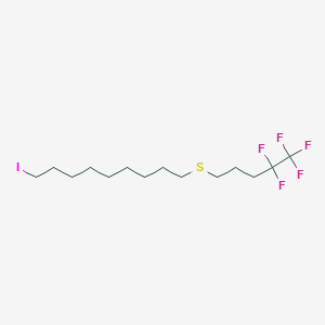molecular formula C14H24F5IS B13411906 1-Iodo-9-[(4,4,5,5,5-pentafluoropentyl)thio]nonane 