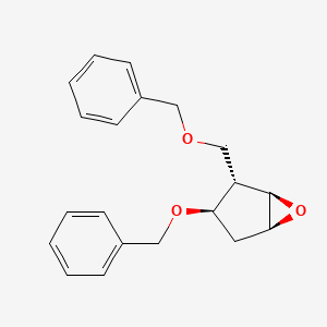 molecular formula C20H22O3 B13411926 (1R,2S,3R,5S)-3-(Benzyloxy)-2-[(benzyloxy)methyl]-6-oxabicyclo[3.1.0]hexane 