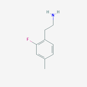 molecular formula C9H12FN B13411936 2-(2-Fluoro-4-methylphenyl)ethan-1-amine CAS No. 771573-06-9