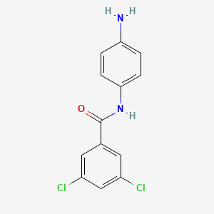 molecular formula C13H10Cl2N2O B1341204 N-(4-Aminophenyl)-3,5-dichlorobenzamide CAS No. 926223-09-8