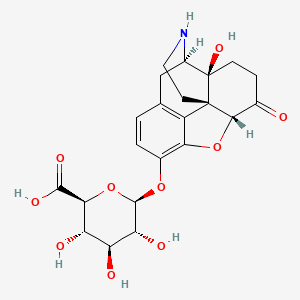 molecular formula C22H25NO10 B13412050 Noroxymorphone beta-D-Glucuronide CAS No. 76636-08-3