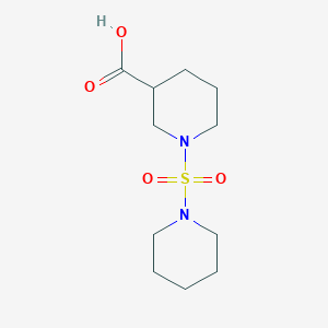 molecular formula C11H20N2O4S B13412079 1-(Piperidin-1-ylsulfonyl)piperidine-3-carboxylic acid 