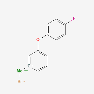 molecular formula C12H8BrFMgO B13412098 Magnesium;1-fluoro-4-(phenoxy)benzene;bromide 