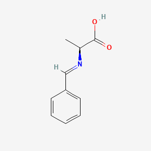 molecular formula C10H11NO2 B13412102 (E)-N-Benzylidene-L-alanine CAS No. 73116-18-4